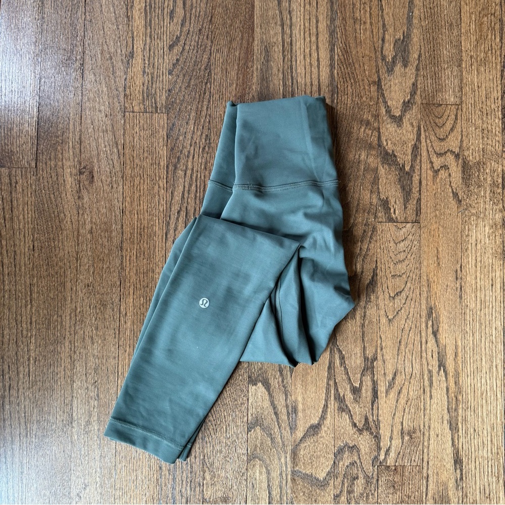 Lululemon Women Green Wunderunder Leggings